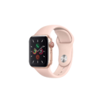 Apple Watch Series 5 44mm Cellular Gold Stainless Steel with Pink Spor...